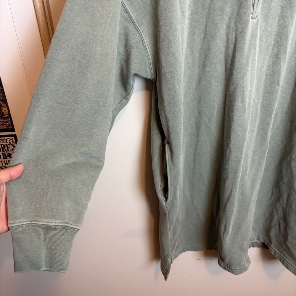 Abercrombie and Fitch Green Tunic Quarter Zip Sweater Size XL Women - Picture 5 of 7